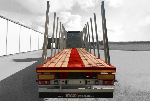 2,50 m alu stakes for the transport of long and short logs.