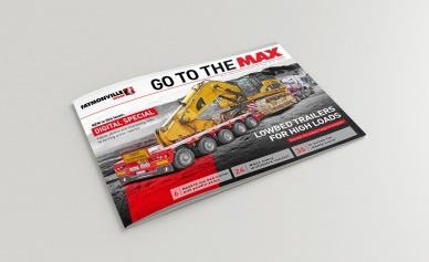 Go to the MAX Nr.32 with a special around our lowbed trailer range