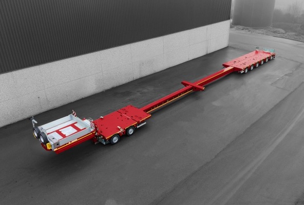 MAX810 semi-trailer as 2+6 axle version