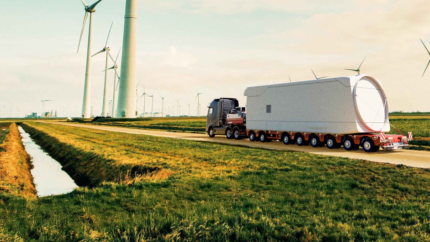 MAX810 semi-trailer as 2+6 axle version