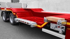 The MAX600 trailer with cranked floor is available with wheel recesses